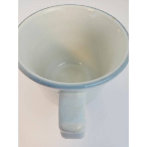 Pfaltzgraff Poetry Blue Rose Vintage Cup And Saucer Glossy Coffee Tea - Picture 6 of 12